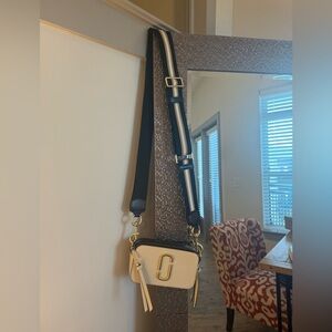 Marc Jacobs Black and Cream Crossbody Bag
